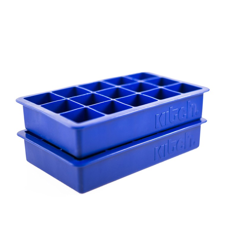 Kitch Cube Ice Tray 2 Pack Silicone Ice Cubes -