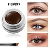 Erinde Braun Gel Eyeliner, Waterproof Long-Lasting Cream Eye Liner Gel,