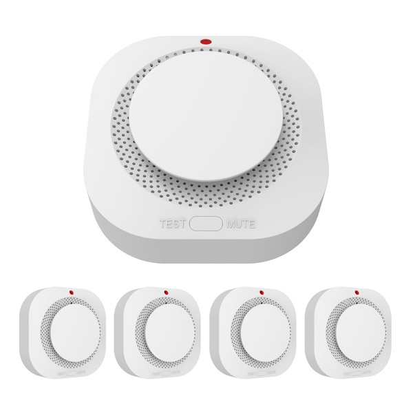 Hapippofa Smoke Detector, Battery Powered Fire Alarms for Home,10 Year