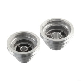 14mm 22mm Holes Pagoda Pulley Aluminum 5 Steps 37-81mm 44-86mm Outer Diameter Pulley Wheel for A-shaped Pulley Timing Belt (Pack of 2)