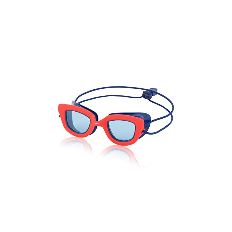 Speedo Unisex-Child Swim Goggles Sunny G Ages 3-8, Speedo Red/Cobalt