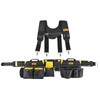 Aupofit Comfortable Tough Thick 7-Piece Tool Belt with Suspenders 32