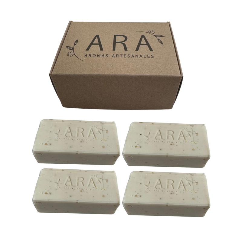 ARA, Jabones Artesanales de Arroz, Set de 4 Piezas, 120g