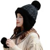 Yixda Women's Winter Hat with Ear Flaps Warm Fur Hat