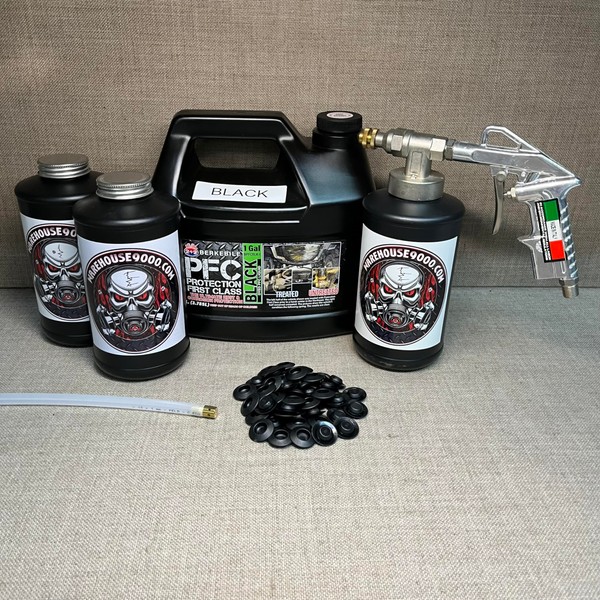 Gallon PFC Black, Pro Undercoating Spray Gun, 32" 360* Wand,