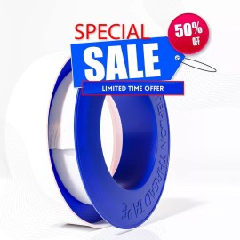 D-NYX 5 Rolls Extra Long Teflon Tape 1/2 Inch(W) X 520 Inches(L) Plumbers PTFE Tape