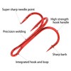 UperUper 200 Pack Fishing Treble Hooks Kit High Carbon Steel