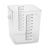 Rubbermaid Commercial contenedor Ahorra Espacio, Solo contenedor, Transparente