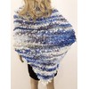 Wool Blend Hand Knitted Triangle Scarf Shawl Wrap -SKU ANC59702-1