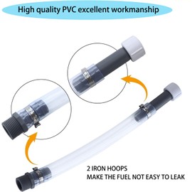 2 Pack Racing Fuel Jug Hose, Fit 5 Gallon Gas Can, VP Gas Can, LC2 Jugs Perfect for Racing Fuel