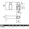 Due Emme 2M Cord Stopper with Slots for Sewing -LITTLE/3