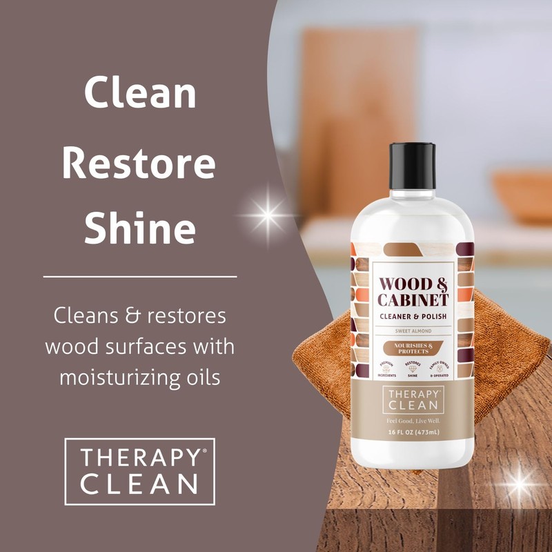 Therapy Wood Polish Bundle with Microfiber 16 oz. - Wood