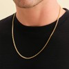 VEXXS Men's Gold Chain, 14K Real Gold Plated Miami Cuban