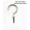 IDEALSV 304 Stainless Steel Screw Ceiling Hooks, 7/8 Inch Screw-in