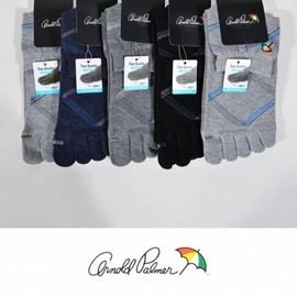 Gentleman's Toe Socks: Ventilated Honeycomb Pattern with Diagonal Logo Embroidery 5 Pairs, Random Delivery, 26cm