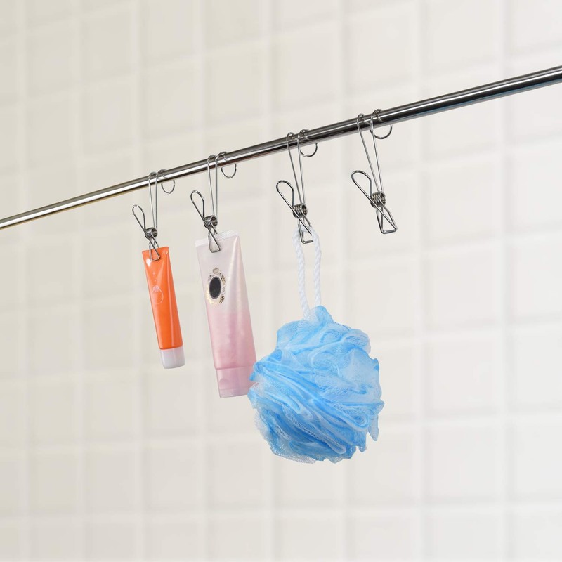 FIN-696 Fine Hooks, Clothespins, Storage Pinch Hooks, Clip Hanging, Set