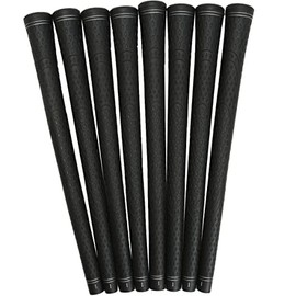 Lynx Lynx Golf TPR TYPE-B Grip (Set of 8) with Back Line, Black/Silver Line