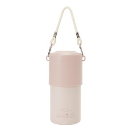 Pet Bottle Cooler, Pet Bottle Holder, Fukuku Nyanko, Okao Dot Series, Cute Cat Cool, Insulated, Insulated, Gift, PET Bottle Cover, Case, Heatstroke Prevention, 16.9 - 22.9 fl oz (500 - 650 ml) (Pink)