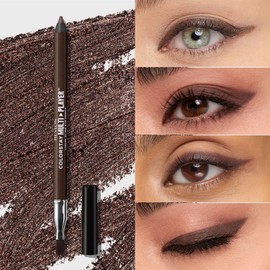 Revlon Colorstay Multiplayer Eye Pencil 402 High Stakes (Color Image: Metallic Brown) with Eye Shadow Sharpener 0.03oz
