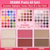 UCANBE Eyeshadow Palette with 15Pcs Brushes Makeup Set, Pigmented 86
