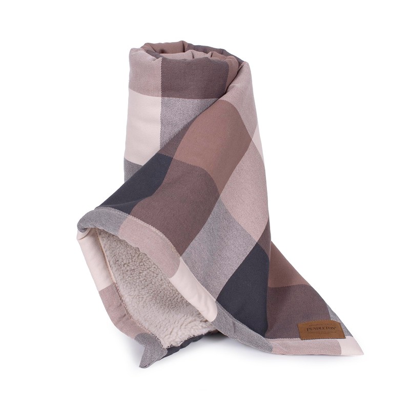 PENDLETON Berber Pet Blanket - Block Plaid