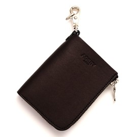 Agility affa "Garde" Key Case, Remote Control Key, 2 Car Holders, Genuine Leather, Card Key, Card Case, Black