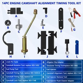 ZKTOOL 14Pcs Engine Timing Tool Kit for Land Rover Jaguar V8 5.0L V6 3.0L