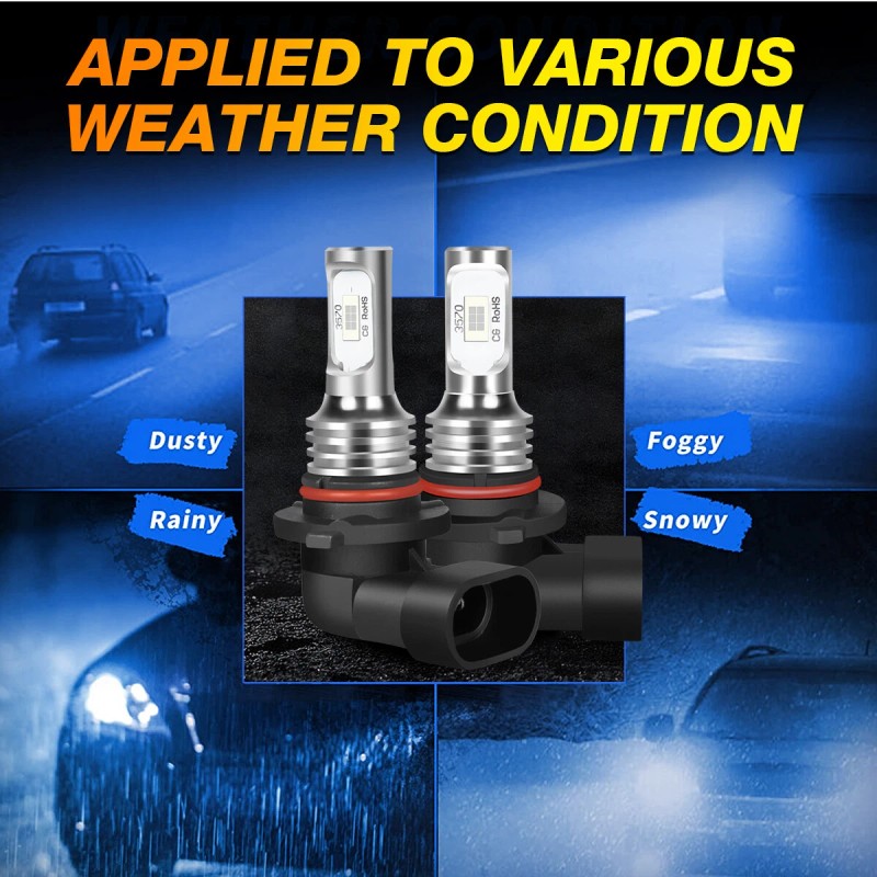 SHENKENUO For Toyota RAV4 2006-2012 LED Headlight High Low+Fog Light