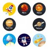 Deluxe 1000 Stickers Planetas Sistema Solar Pegatinas Astronauta