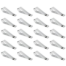 Garage Door Remote Visor Clip, Pack of 20 Remote Visor Clips Replacement for Garage Door Remote Openers (Silver)