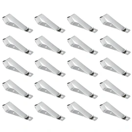 Garage Door Remote Visor Clip, Pack of 20 Remote Visor Clips Replacement for Garage Door Remote Openers (Silver)
