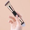 Foundation Makeup Brushes, 2Pcs Premium Double-Ended Makeup Brush (Flat/Angled/Angled Round/Tapered