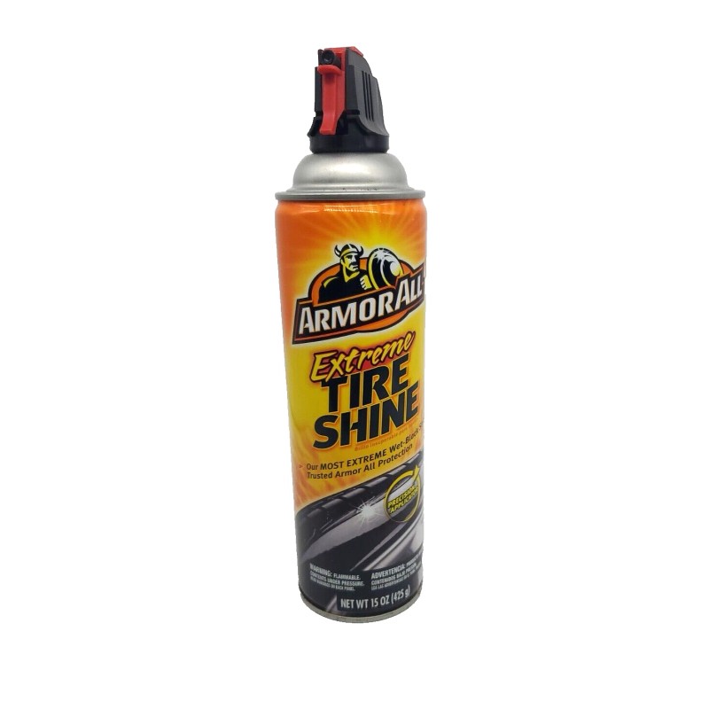 ArmorAll Extreme Tire Shine, Wet, Black Wheel Shine, Aerosol Spray