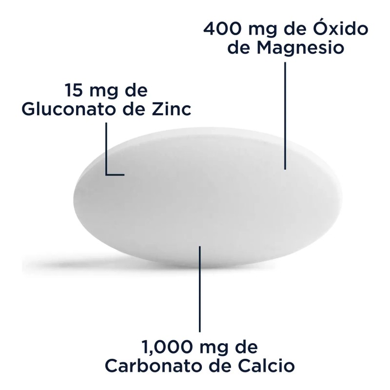 Suplemento Nutricional Multivitamínico Kal Cmz Max Calcio Magnesio Zinc 100