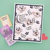 Spellbinders Stampendous Puppy Hugs Faces and Sentiments Clear Stamp Set