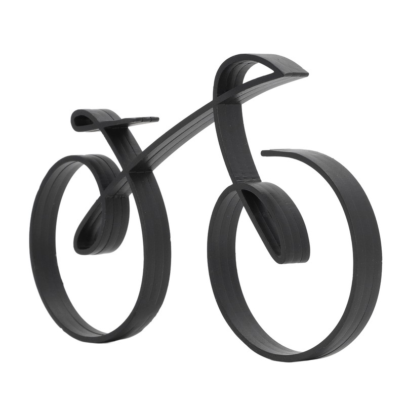 Minimalistic Bike Sculpture Metal Modern Wire Framed Style Bike Ornament