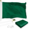 UD_G128 Combo Pack: 5 Ft Tangle Free Aluminum Spinning Flagpole