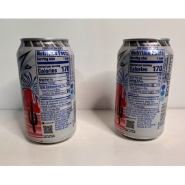 Mountain Dew Freedom Fusion Lemonade Peach Flavor Limited Edition - 2 Can Sample