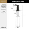 Lava Odoro Bronze Soap Dispenser for Kitchen Sink, Modern Brass