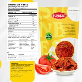 Sunbest Natural Julienned Sun-Dried Tomatoes – 5 lb Bulk Bag (80 oz) – Intense & Zesty Flavor – Moist & Ready to Eat – Vegan, Kosher, Non-GMO – Perfect for Snacking & Recipe Enhancing