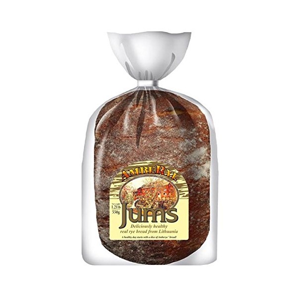 Lithuanian AmbeRye Jums Hearty Rye Bread - All Natural Whole Grain Imported Rye Bread, 19.5 z/550 g