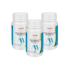 [Hi Well] Premium Multivitamin &amp; Mineral for Men 60 Veggie Capsules (3)