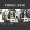 car-attention For Land Rover Defender 90 110 Black Rear Tail