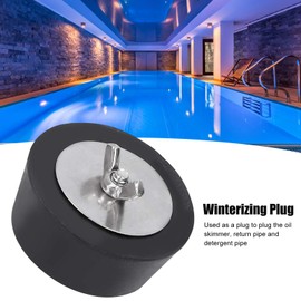 VIFERR Pool Wintering Plugs, Pack of 2 Winter Plugs, Pool Rubber Plugs, Inlet Nozzle, 63 mm Pool Plug with Stainless Steel Bolts for Swimming Pools, Drain Pipes
