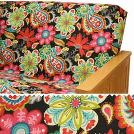SlipcoverShop Flower Child Futon Cover 376 Queen