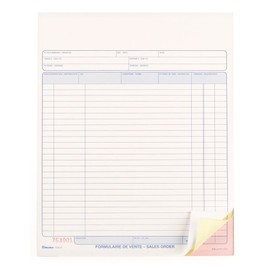 Blueline Sales Orders 50 Numbered Carbonless Triplicates Bilingual 8-1/2-Inchx11-Inch (DCB157)