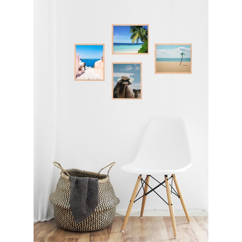 Weikani A4 OAK Wood Picture Frame,2 Pack-21X30cm Wood Photo Frame,Certificate