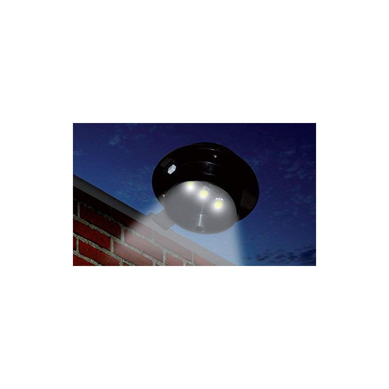 Solar Gutter Light Set of 3 Black or White Wireless