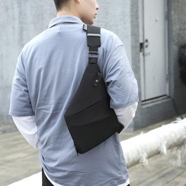 Chest Bag, Backpack Crossbody Sling Bag Cross Body Bag Mens Small Crossbody Bag Daypack Fanny Pack Cross Body Bag for Outdoors Hiking Traveling (Black Right)