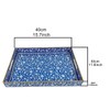 Decorative Serving Plastic Tray, Coffee Table Tray, Bohemian Handle, Suitable